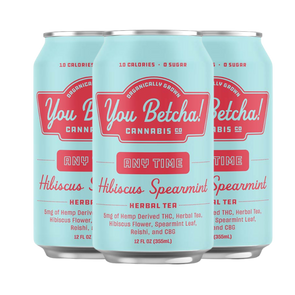 You Betcha THC | Hibiscus Spearmint Herbal Tea 5 mg 4 pk